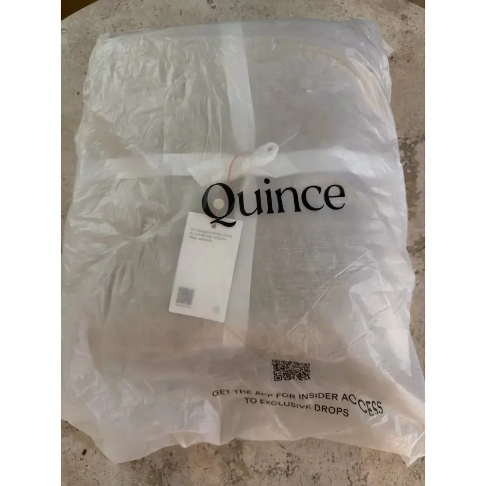 Quince European Linen Room Darkening Curtain Flax Single Panel 96x108in NWT